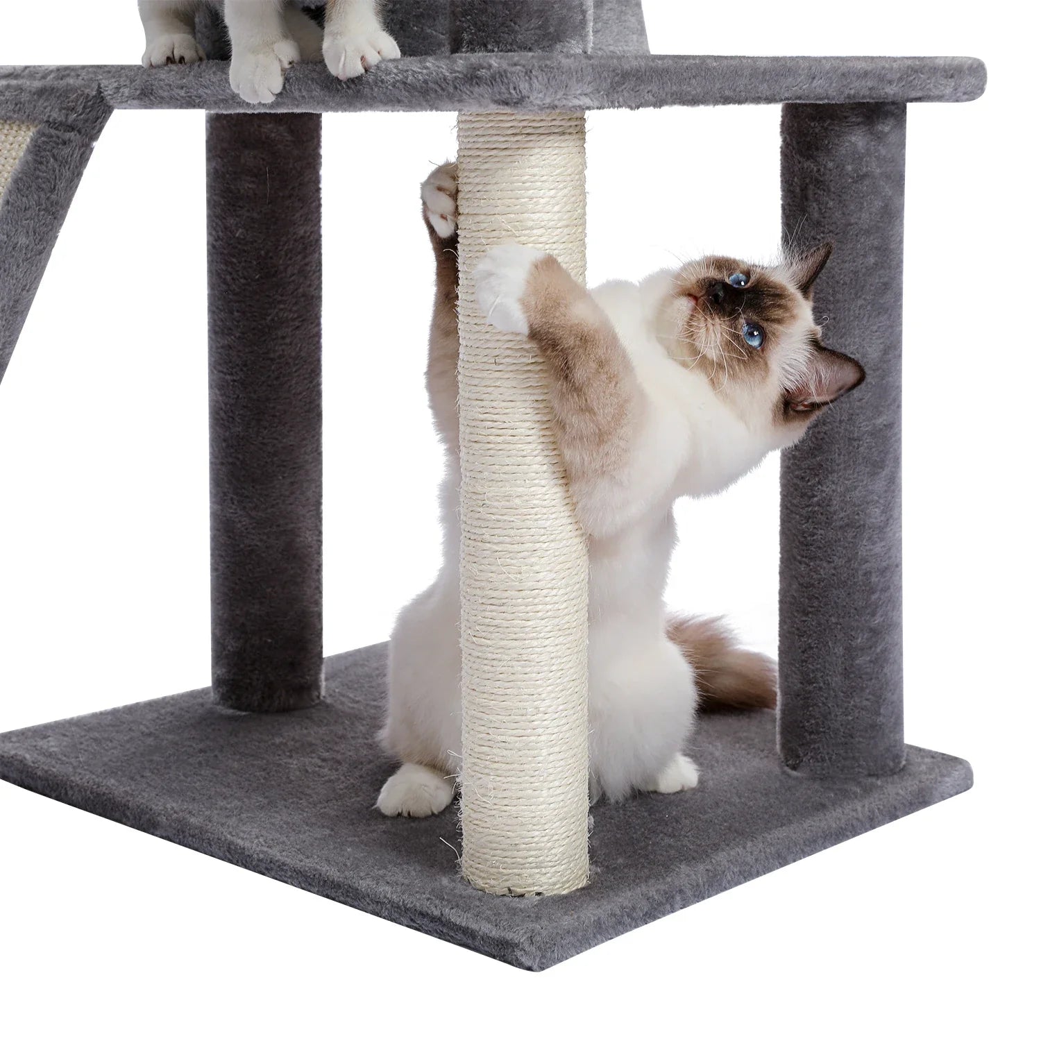 Multi-Level Cat Tree Tower with Scratching Post and Cozy Condo-My Little Pet