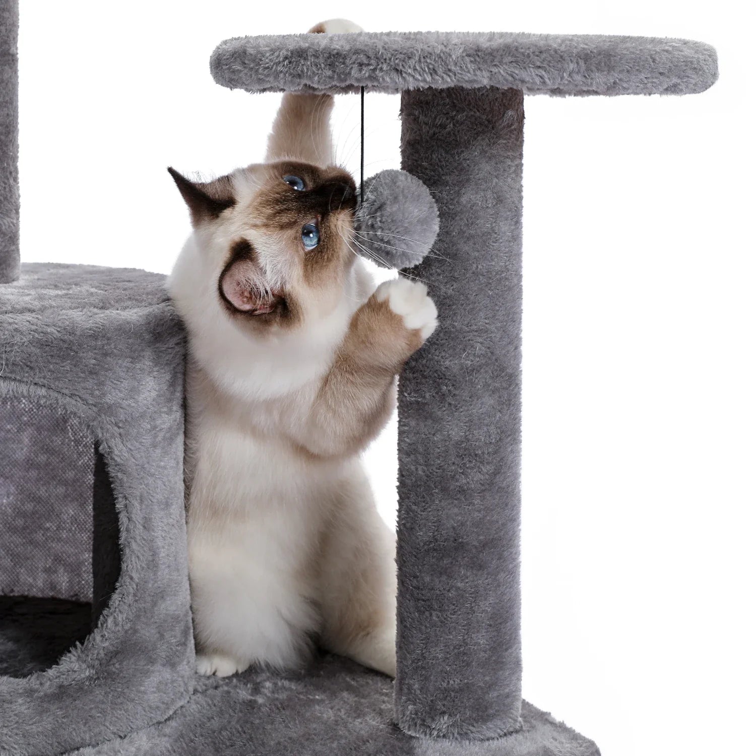 Multi-Level Cat Tree Tower with Scratching Post and Cozy Condo-My Little Pet