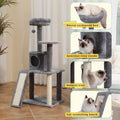 Multi-Level Cat Tree Tower with Scratching Post and Cozy Condo-My Little Pet