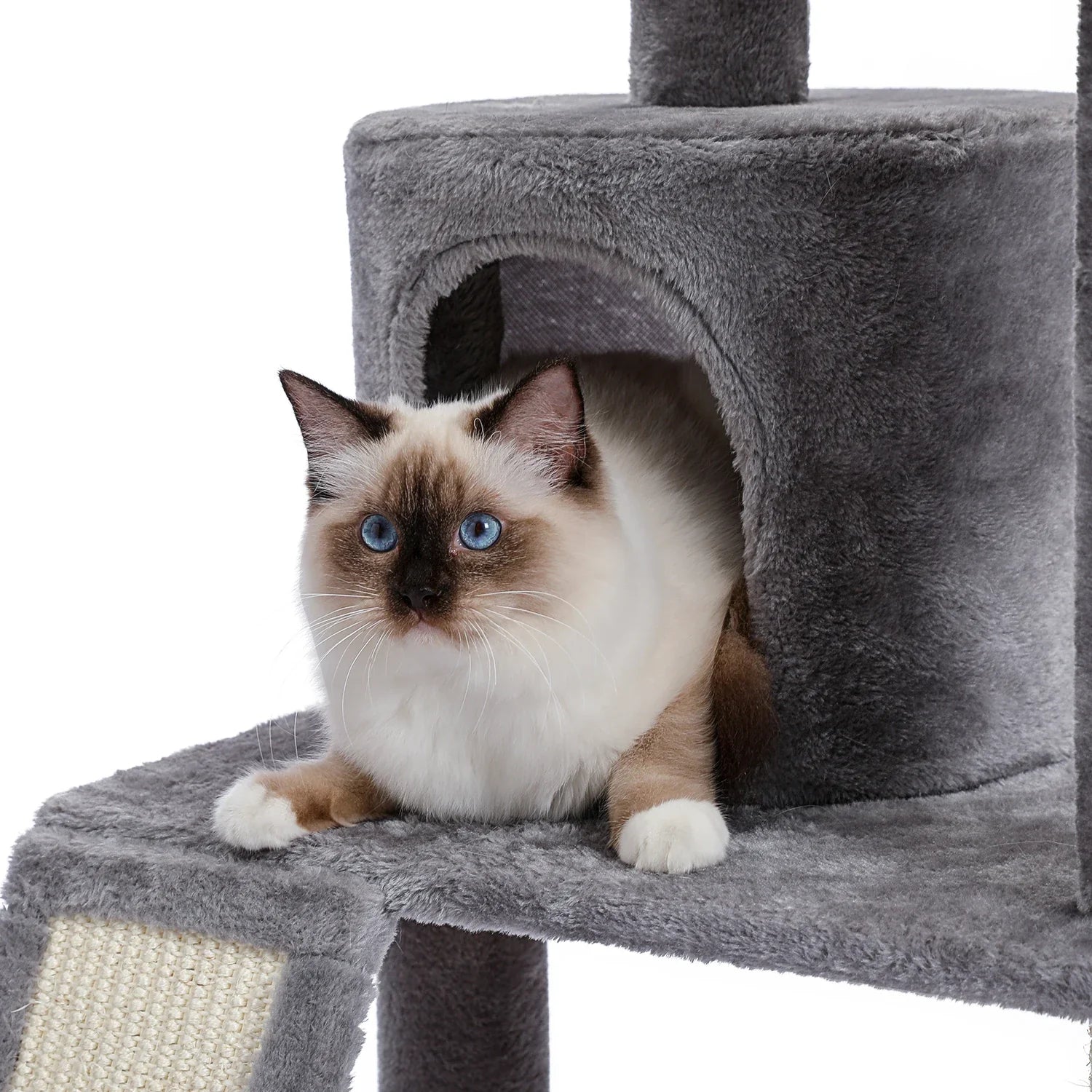 Multi-Level Cat Tree Tower with Scratching Post and Cozy Condo-My Little Pet