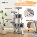 Multi-Level Cat Tree Tower with Scratching Post and Cozy Condo-My Little Pet