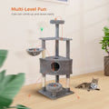 Multi-Level Cat Tree Tower with Scratching Post and Cozy Condo-My Little Pet