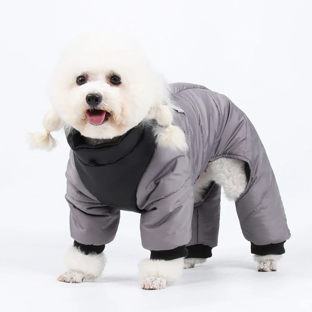 Thickened Winter Dog Jacket - Waterproof and Warm for Small to Medium Breeds-My Little Pet