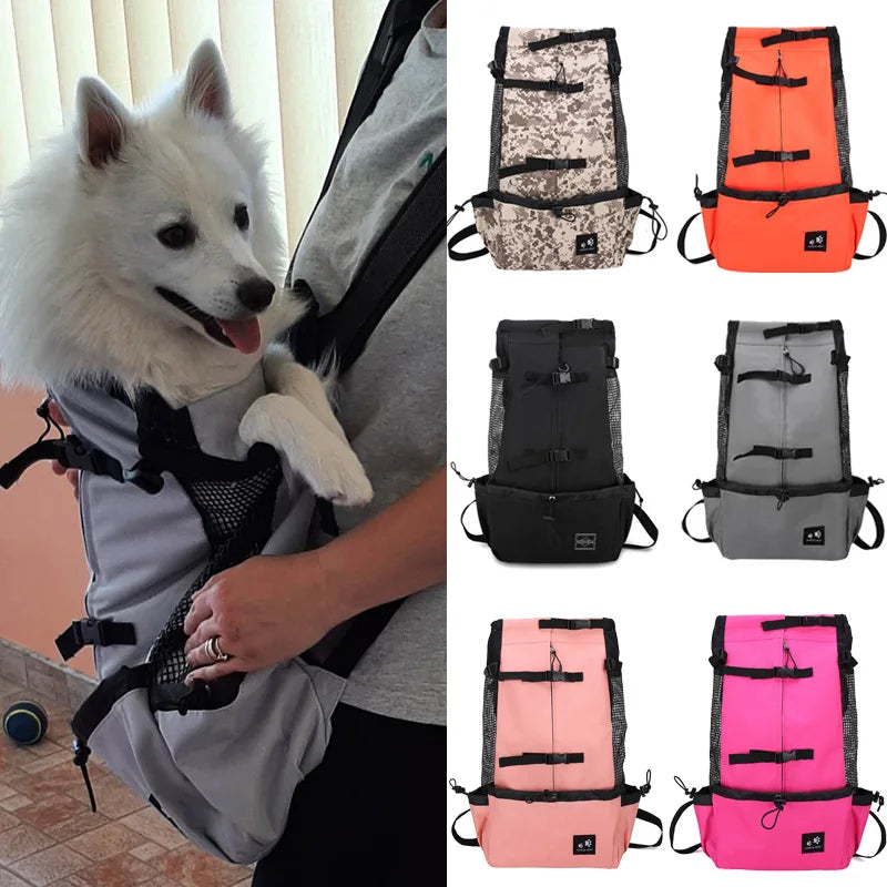 High-Quality Breathable Nylon Dog Carrier Backpack for Outdoor Activities-My Little Pet