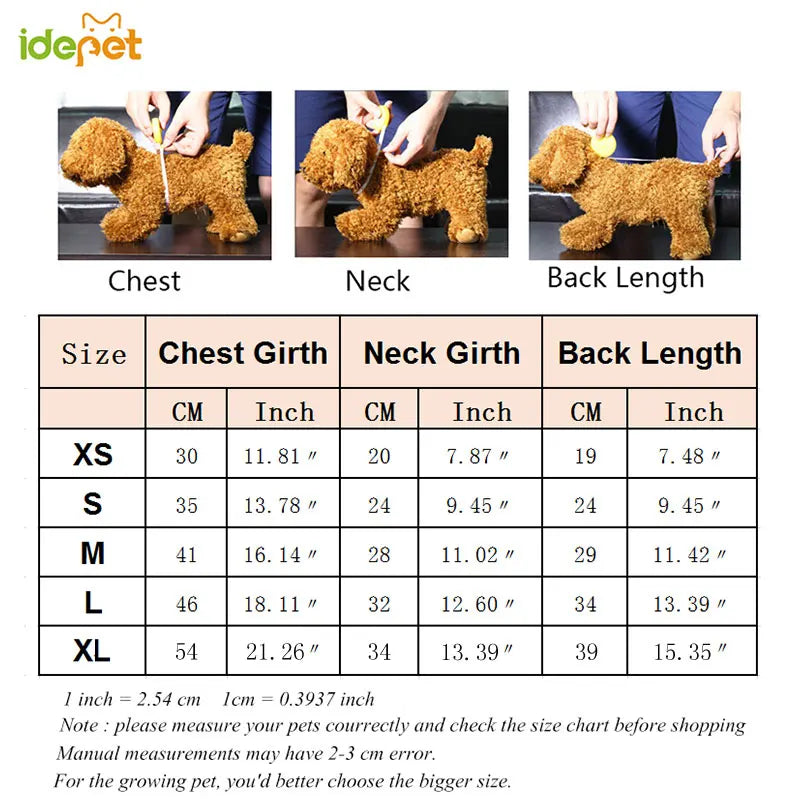 Warm Hooded Pet Jacket for Cats and Small Dogs - IDEPET Fashion Coat-My Little Pet