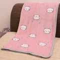 Cozy Flannel Pet Blanket for Dogs and Cats - Winter Warmth with Cartoon Designs-My Little Pet