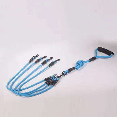 Dual-Head Nylon Dog Leash for Multiple Dogs-My Little Pet