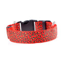 Leopard LED Adjustable Dog Collar - Night Safety Glowing Pet Collar-My Little Pet