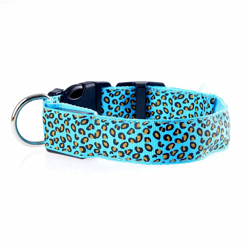 LED Nylon Dog Collar - Night Safety with Flashing Lights-My Little Pet