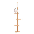 Floor-to-Ceiling Cat Tree - 228-274cm Tall Cat Climbing Tower-My Little Pet