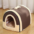 Comfortable Indoor Dog and Cat Bed with Removable Cushion and Non-Slip Base-My Little Pet