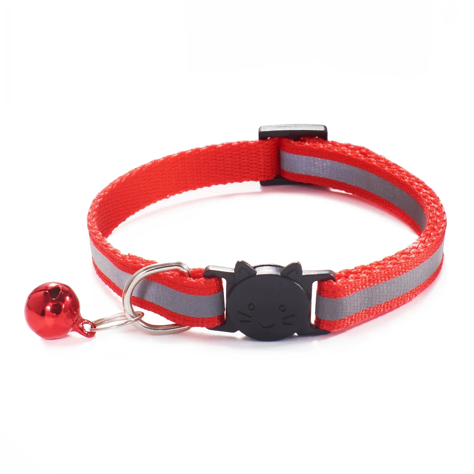 Reflective Breakaway Cat Collar – Adjustable Safety Neck Ring with Bell-My Little Pet