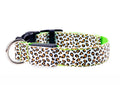 Leopard LED Adjustable Dog Collar - Night Safety Glowing Pet Collar-My Little Pet