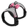 Reflective Rhinestone Dog Harness with Bowknot for Small to Medium Breeds-My Little Pet