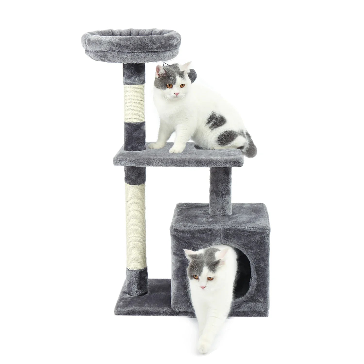 Multi-Level Cat Tree Tower with Scratching Post and Cozy Condo-My Little Pet