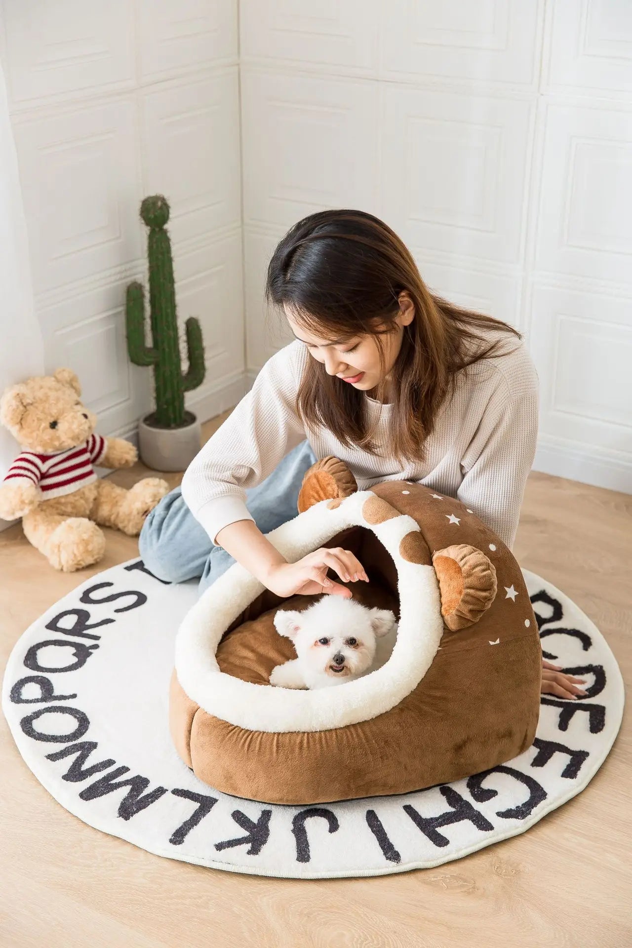 Foldable Pet House with Soft Kennel Mat for Small Pets-My Little Pet