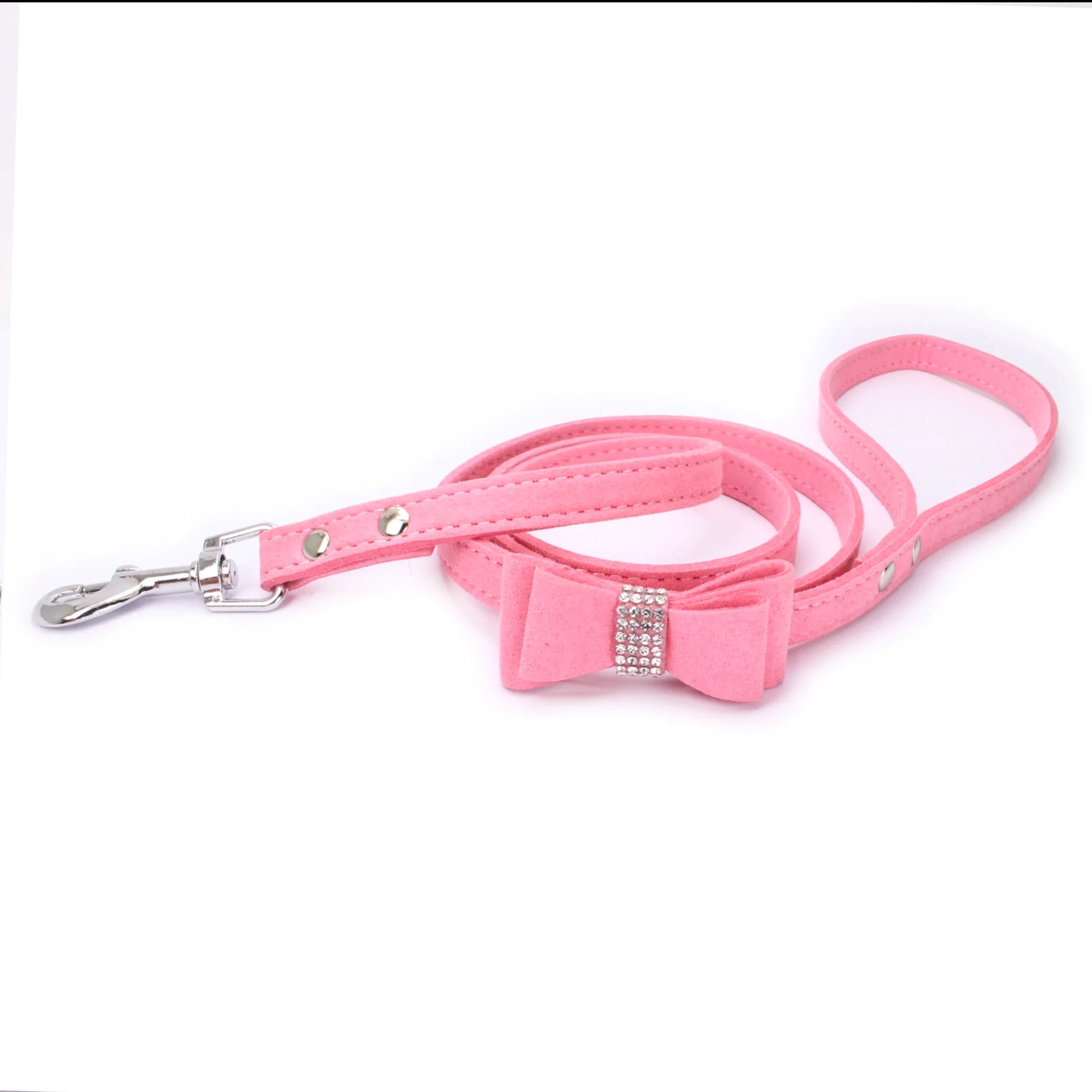 Luxurious Velvet Leather Pet Harness and Leash Set-My Little Pet