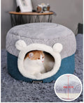 Soft Plush Cat Bed House for Small Dogs and Cats-My Little Pet