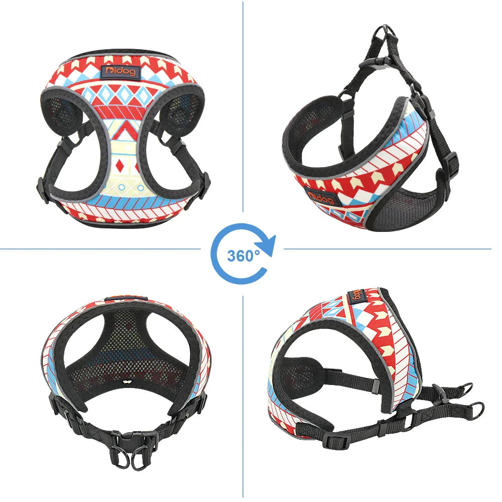 Reflective Nylon Harness Vest for Small to Medium Dogs and Cats-My Little Pet