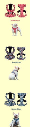 Truelove Floral Cotton Dog Harness - Reflective, Quick Release - Sizes XXS to XL-My Little Pet