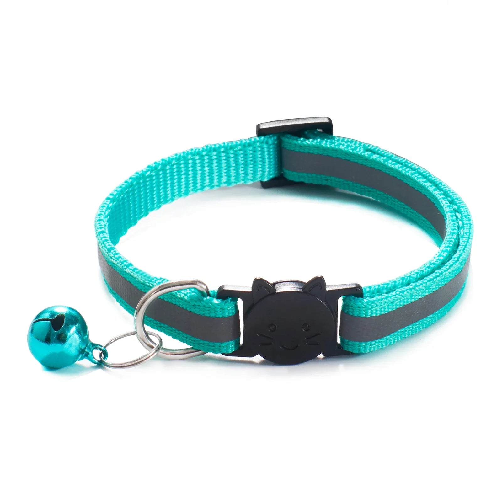 Reflective Breakaway Cat Collar – Adjustable Safety Neck Ring with Bell-My Little Pet