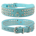 Elegant Rhinestone Suede Leather Dog Collar - Available in Multiple Colors-My Little Pet