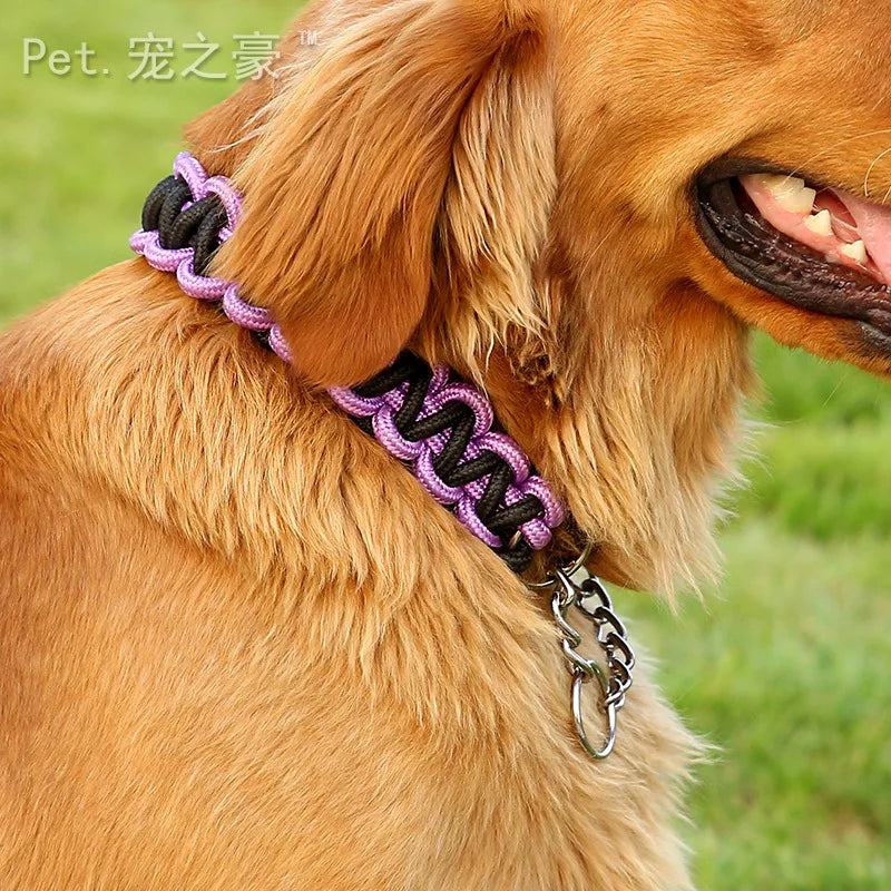 High-Quality Adjustable Leather Collar for Medium and Large Dogs-My Little Pet