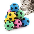 10-Pack Colorful Foam Soccer Ball Cat Toys-My Little Pet