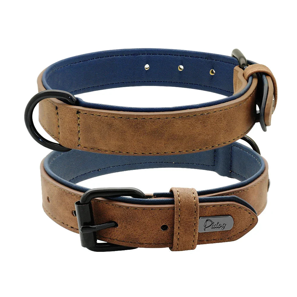 Premium Leather Dog Collar for Large Breeds-My Little Pet