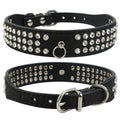 Elegant Rhinestone Suede Leather Dog Collar - Available in Multiple Colors-My Little Pet