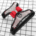 Reflective Rhinestone Dog Harness with Bowknot for Small to Medium Breeds-My Little Pet