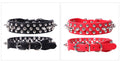 Stylish Leather Dog Collar with Punk Rivets-My Little Pet