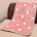 Cozy Flannel Pet Blanket for Dogs and Cats - Winter Warmth with Cartoon Designs-My Little Pet