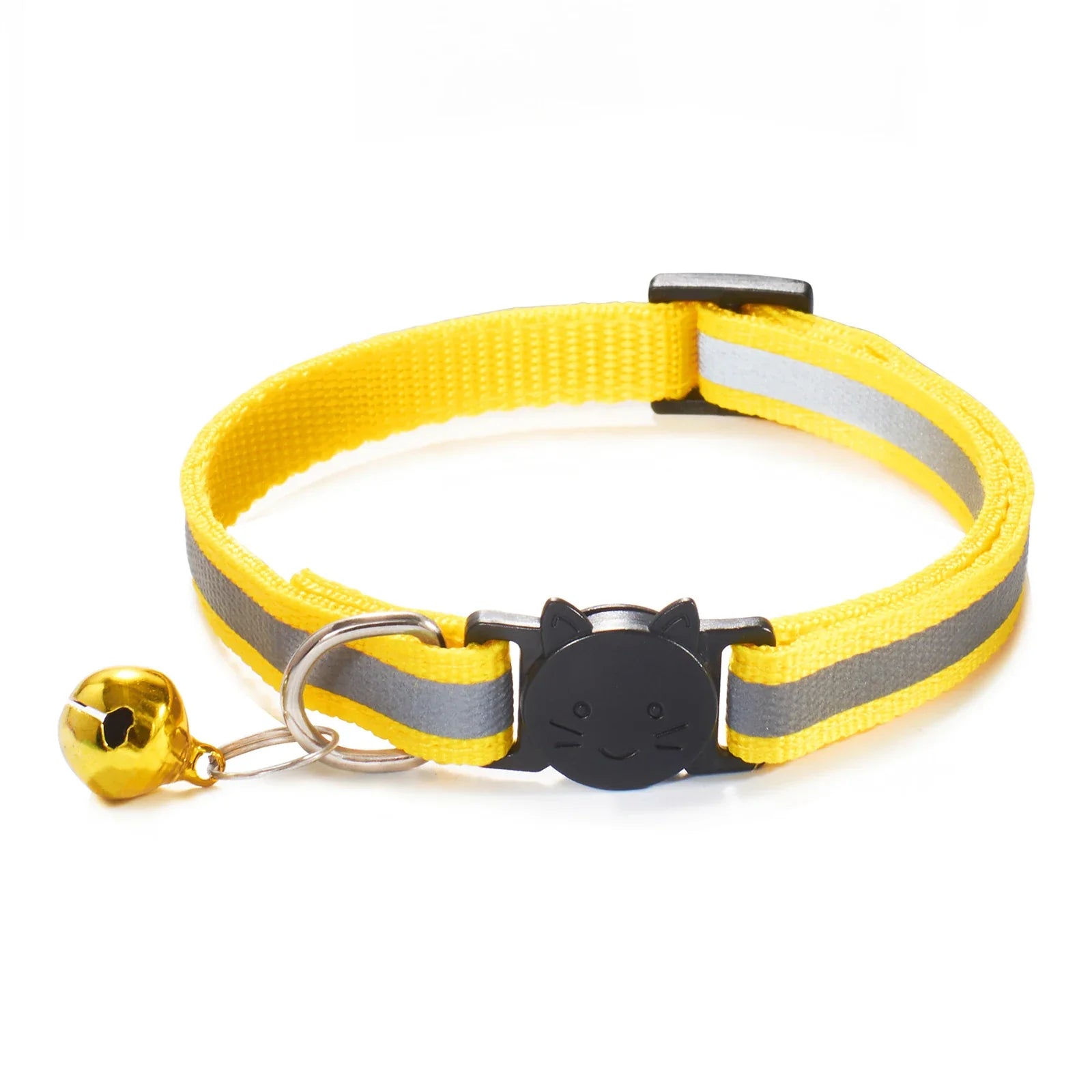 Reflective Breakaway Cat Collar – Adjustable Safety Neck Ring with Bell-My Little Pet