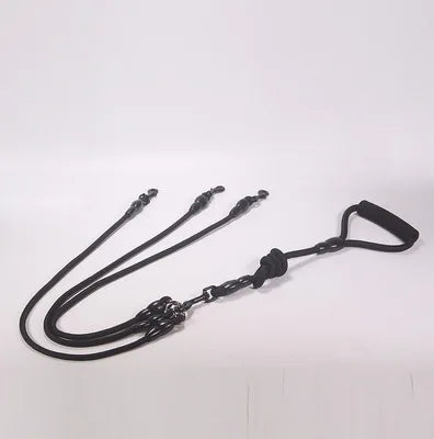 Dual-Head Nylon Dog Leash for Multiple Dogs-My Little Pet