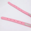 Elegant Velvet Leather Pet Harness with Rhinestone Bow-My Little Pet