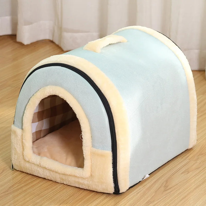 Comfortable Indoor Dog and Cat Bed with Removable Cushion and Non-Slip Base-My Little Pet