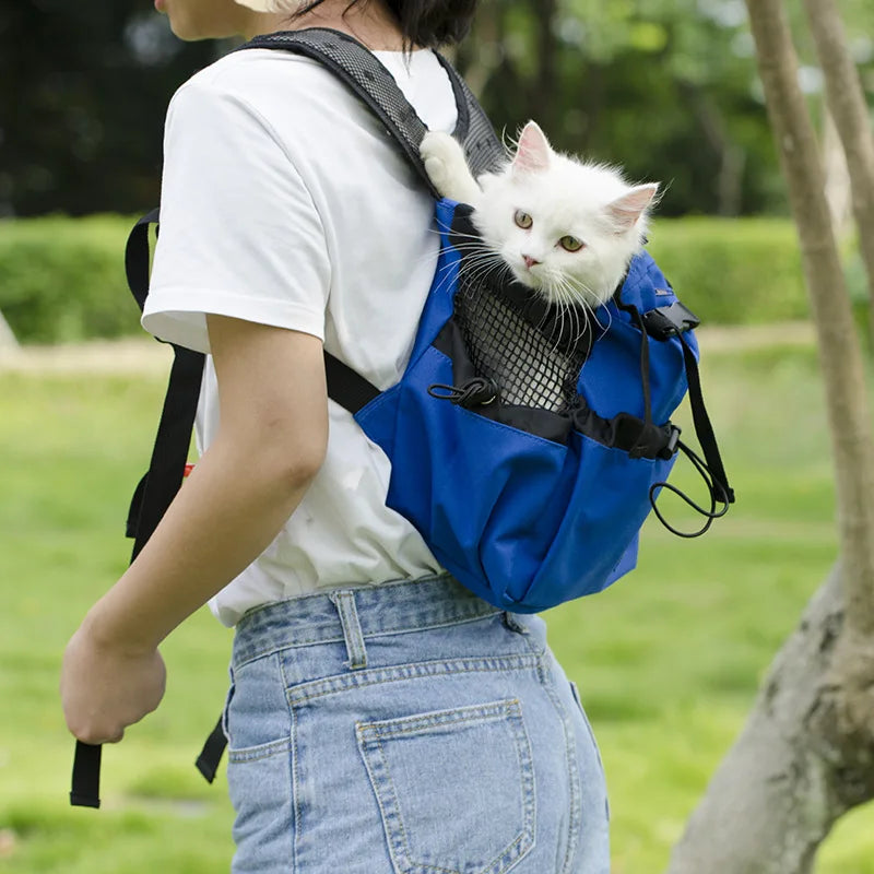 High-Quality Breathable Nylon Dog Carrier Backpack for Outdoor Activities-My Little Pet