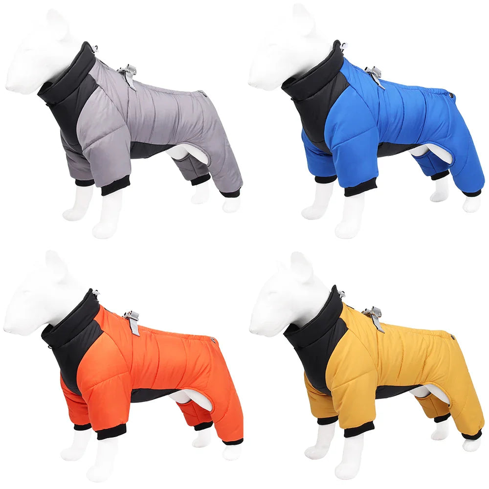 Thickened Winter Dog Jacket - Waterproof and Warm for Small to Medium Breeds-My Little Pet