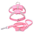 Luxurious Velvet Leather Pet Harness and Leash Set-My Little Pet