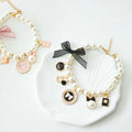 Elegant Pet Pearl Collar with Rhinestone Accents-My Little Pet