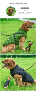 Winter Fleece Dog Jacket with Integrated Harness-My Little Pet