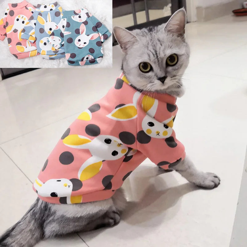 Cozy Winter Cat Hoodie - Warm Sweater for Cats and Small Dogs-My Little Pet