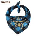 NONOR Cotton Pet Bandanas - Birthday Triangular Scarf Collar for Dogs and Cats-My Little Pet