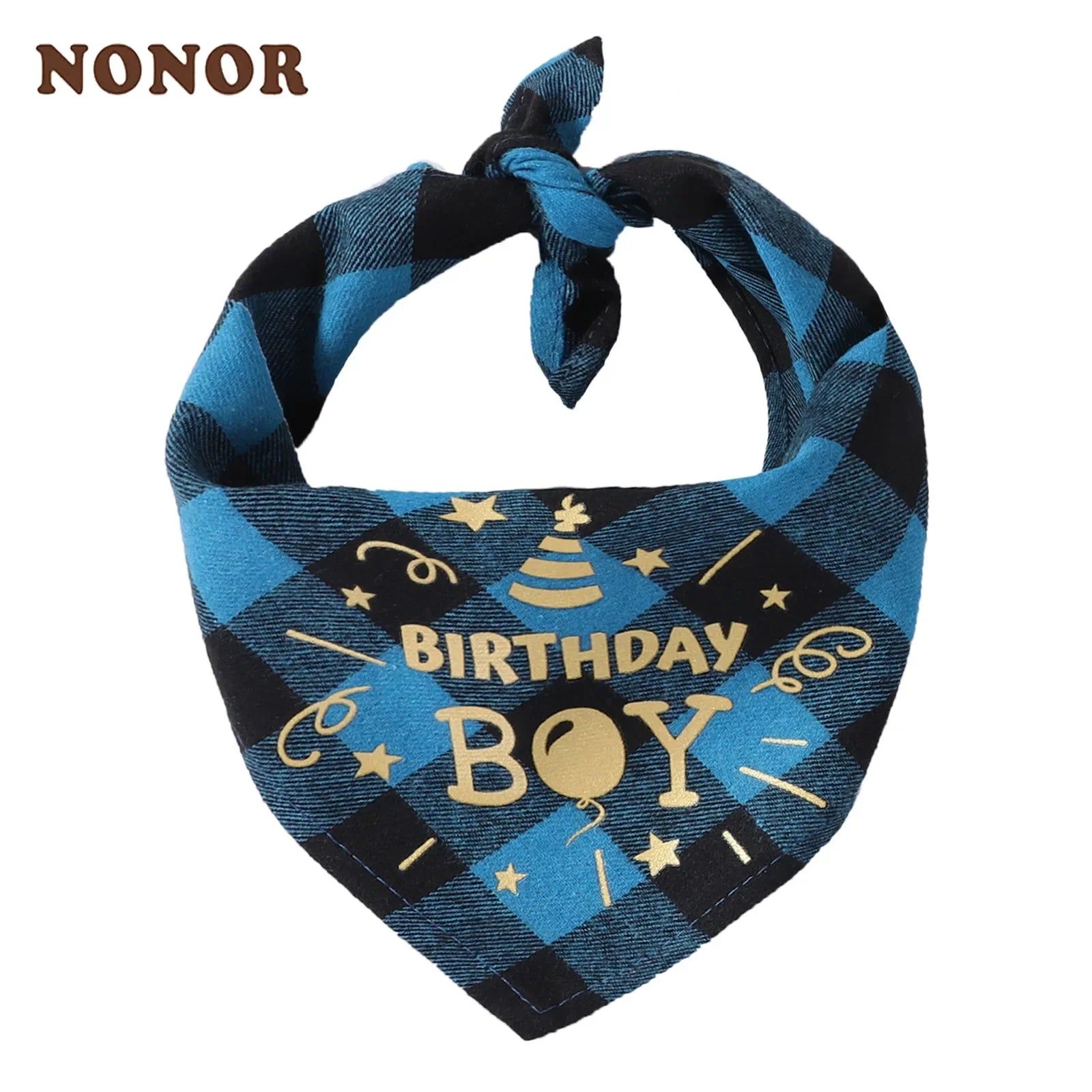 NONOR Cotton Pet Bandanas - Birthday Triangular Scarf Collar for Dogs and Cats-My Little Pet