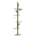 Floor-to-Ceiling Cat Tree - 228-274cm Tall Cat Climbing Tower-My Little Pet