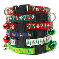 Adjustable Christmas Pet Collar with Safety Buckle - Festive Design for Dogs and Cats-My Little Pet