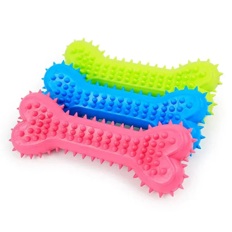 Colorful Dog Chew Bones – Durable Teething and Dental Toys-My Little Pet