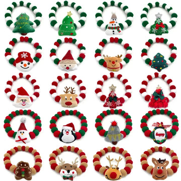 Christmas Themed Dog Bow Ties, Pack of 30-My Little Pet