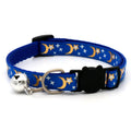 Adjustable Cat Collar with Bell – Moon & Star Design-My Little Pet